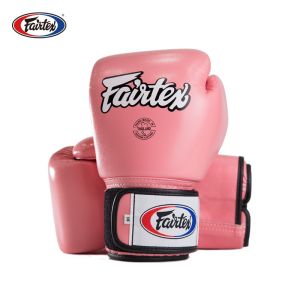 Fairtex Muay Thai & Boxing Gloves for Kids & Adults: 16oz-4oz Pink Leather Original Goods