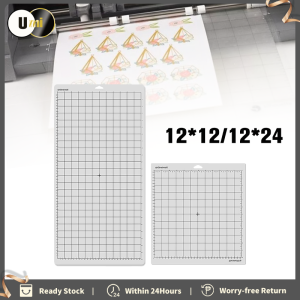 12/24" Transparent Cutting Mat with Measuring Grid Standard Adhesive Sticky Quilting Cricket Cut Mat