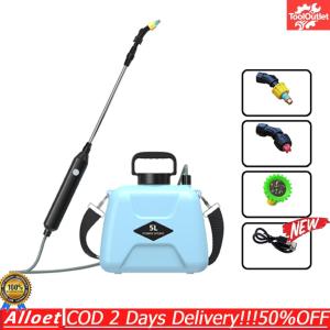 [ToolOutlet]Electric Rechargeable Garden Sprayer 5L with Telescopic Handle and Dual Spray Modes for Lawn and Plant Maintenance