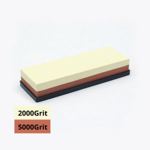 【SG Stock】Whetstone Premium Double-sided Sharpening Stone of White Corundum Whetstone Knife Sharpener with Anti-Slip Mat