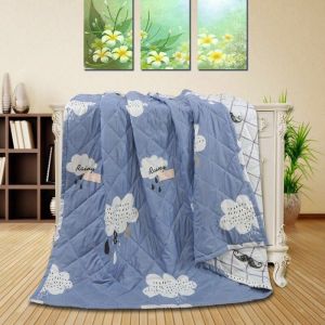 RestfulNights Store washable aircond cartoon quilt king queen single size blanket comforter selimut toto bujang soft cotton cadar bedding