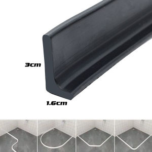 แถบซิลิโคนกั้นน้ำรูปตัว L ซิลิโคนกั้นน้ำ 1-3ม มีกาวในตัว ติดตั้งง่าย นุ่มปลอดภัย ต่อเชื่อมได้หลายชิ้น กั้นห้องน้ำห้องครัว