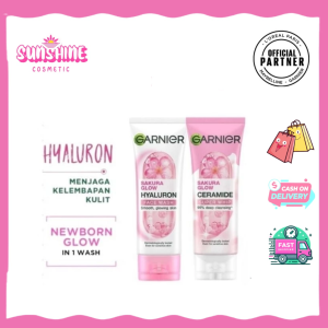 Garnier Sakura Glow Facial Wash Whip Foam 50ml / 100ml