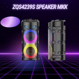 Attractive Portable Party Bluetooth Portable Speaker Super Bass Colorful Soundbox With Led Light-ZQS4239S