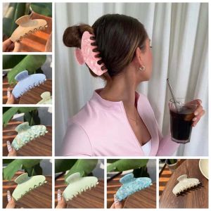 CALLIVEN สง่างาม ที่หนีบผมกรดอะซิติก แบบเกาหลี อะคริลิค คลิปฉลามไล่ระดับ แฟชั่น ไม่ซึมน้ำ ของตกแต่งผมผู้หญิง สาวๆ