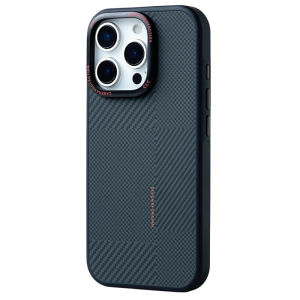 Luxury Carbon Fiber Texture MagneCase For iPhone 17 16 Pro Max Magnet Charging Camera Lens Protection Soft Frame Cover Funda