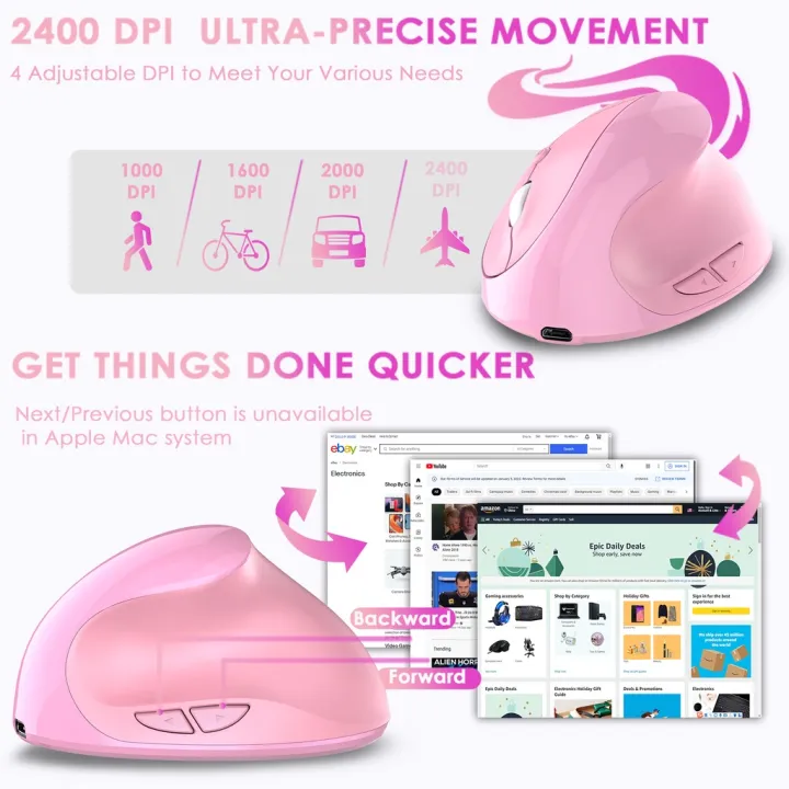 Black%20Myth%20Wukong%20Jelly%20Comb%20Vertical%20Mouse%20Wireless%20Mouse%202.4G%20Rechargeable%20Pink%20Ergonomic%20Mice%20Wireless%20Mouse%20For%20PC%20/%20Laptop%20/%20Windows%20/%20io%20s%20-%20Image%206