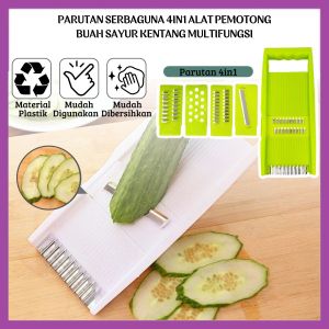 Parutan Serbaguna 4in1 Alat Pemotong / Pengiris Wortel Buah Sayur Kentang Praktis  Fruit and Vegetables Slicer Perlengkapan Dapur Multifungsi - FR Gallery