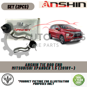 MITSUBISHI XPANDER 1.5 (2018Y~) BRAND 100% ANSHIN TIE ROD END (2PCS)