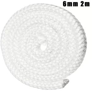 LUZMAR Heat-resistant Fiberglass Sealing Rope 2m Insulation Fireproof Sealing Strip Durable Easy-install Fiberglass Fire Rope for Wood or Pellet Fireplaces