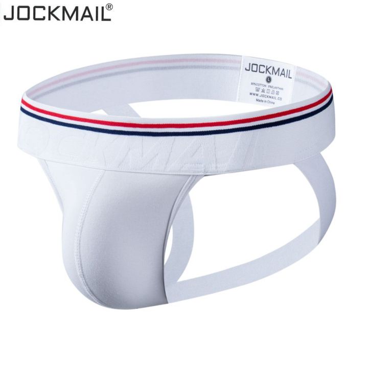 JOCKMAIL Sexy Men Underwear Jockstrap Cotton Jock Strap G String