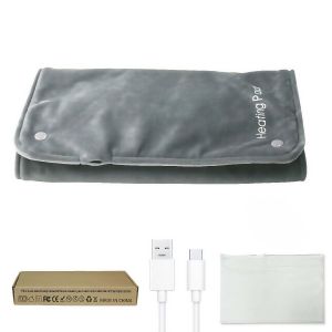 ประคบร้อนไฟฟ้า ชุดเครื่องอุ่นร่างกาย Graphene กำมะหยี่นุ่มพิเศษ พร้อมเครื่องอุ่นมือ USB บำบัดความร้อน ลดอาการปวดกล้ามเนื้อ และรักษาอาการปวดประจำเดือน