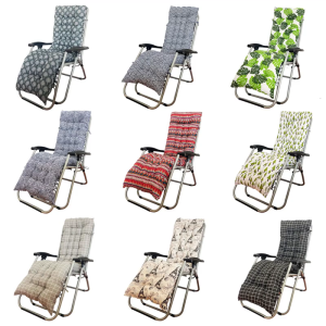 Chaise Lounges Pad Thickened Waterproofs Cushions Cotton Blend With Secure Tie For Patioes Furniture