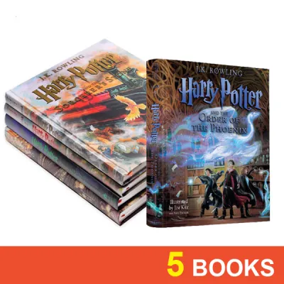 [SG Stock] Harry Potter Illustrated Edition (5 Hardcover Books)