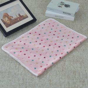 Soft Fluffy Pet Blanket Cute Paw Printed Pet Mat Warm and Comfortable Puppy Bed Mat Breathable Blanket Cover for Cats Small Dogs
