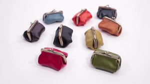 FE Coin Purse Original R Handmade Kisslock Bag Japanese Style Genuine Leather Coin Purse  Wallet Multifunctional Storage Bag