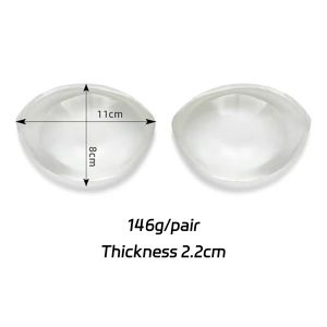 Silicone Bra Inserts Invisible Clear Lift Up Gel Breast Pads Cup Enhancer Push-Up Breast Pasties For Bras Bikinis Swimsuits