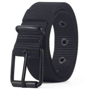 New Canvas Belt Men Tactical Belts Selling Mens Outdoor Sport Simple Practical Weave Nylon Canvas Cowboy Pants Men Belt Tali Pinggang腰带