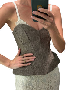 Womens Vest Spaghetti Strap Corset Top Street Female Panelled V-neck Sleeveless Backless Slim Party Evening Tops New Streetwear2026