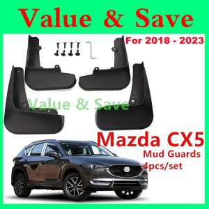 Mazda CX5 CX-5 Wheel Splash Guards Tyres Mud Flaps Tayar Mud Guards Fender 4PCS Mudflap Mudguard Tires 2018 - 2026 Mud Flaps Splash Guards