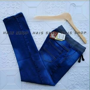 [PESTA DISKON] Celana Jeans Pria Pinggang Karet Celana Jeans Panjang Pria Rip Terlaris Bisa Bayar Cod