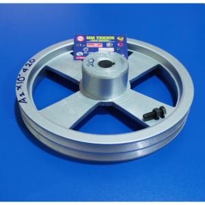 Pully A2 x 10 inchi AS 0 (Buntu) 10 12 14 15 16 17 18 19 20 22 24 25 1" 28 30 32 mm Alumunium Poli Pulley Puli All A2x10" A2x10 A2 x 10" A 2x10" 2-10 lobang lubang Pulli A2-10" A2-10