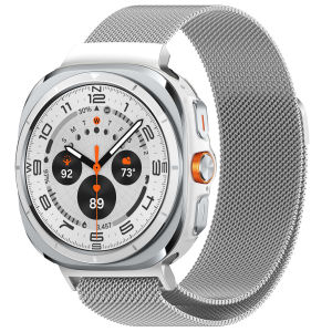 Milanese Loop Strap for Samsung Galaxy Watch Ultra(2025) 47mmWatch 7 Ultra(2024) Galaxy Watch 7/6 Classic/6/5 Pro/5/4Classic/4 Stainless Steel Mesh Loop Band for Samsung Galaxy Watch FE