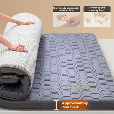 MISO Memory Foam Tilam Single/ Queen Flodable Mattress Thick Mattress Topper Latex Composite Sponge Mattress Soft Tilam Tatami Mattress