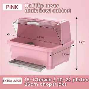 Plastic Cabinet Dish Storage Rack Bowl Storage Box Cupboard With Lid Bowl Cabinet Drain Bowl Rack  Chopsticks Tableware Dish Storage Rack