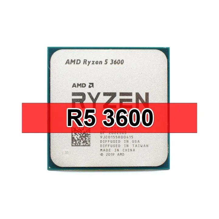 【Flint Vale】 Ryzen 5 3600 R5 3600 3.6GHz Six-Core Twelve-Thread CPU Processor 7NM 65W L3=32M 100-000000031 Socket AM4 no fan