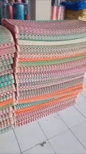 Tikar Samak lipat mendong tradisional 75 (150x200cm) tikar tenun mendong khas tasikmalaya kuat tebal