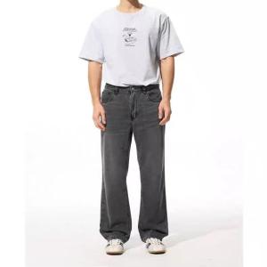 【Loose Straight Pants】New Mens Washed Loose Straight Denim Pants