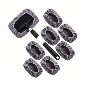 Car Glass Cleaner Brush Fiber Plastic Construction Long Lasting Space Saving For Frequent Vehicle Use Tight Space Access