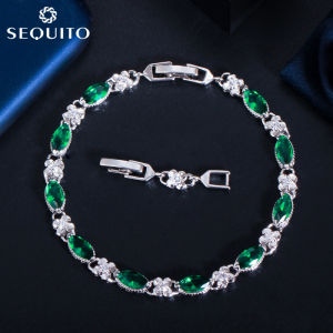 Sepj สว่างจ้า Marquise ตัดคิวบิกเซอร์โคเนีย Pave เสน่ห์สร้อยข้อมือเครื่องประดับที่ละเอียดอ่อนบางสำหรับผู้หญิงสาว B089