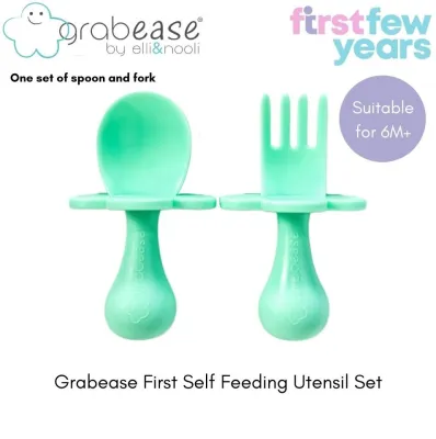 Grabease First Self Feeding Utensil Set (8 Colours)