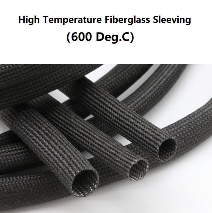 thumbnail image 2 of Fiberglass Sleeve Insulation Tube - 5M High Temp Cable Protection 2 of 10