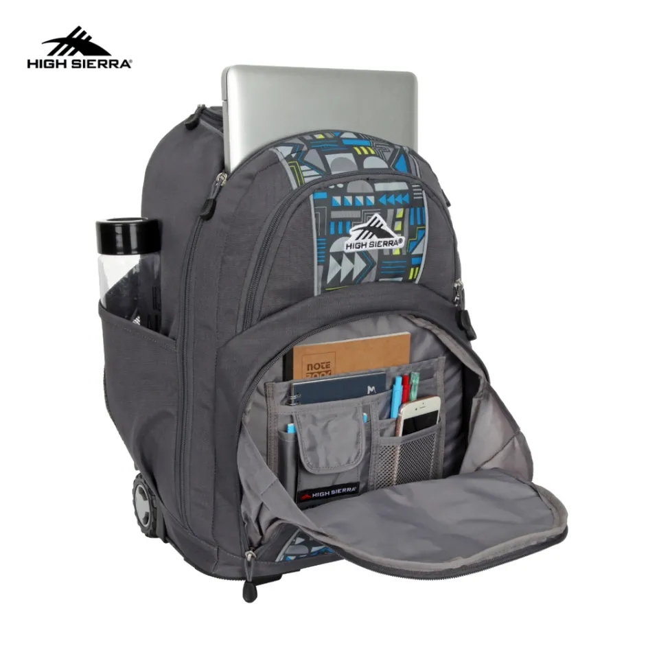 High Sierra Freewheel Wheeled Backpack (Modern Geo) 100% Polyester
