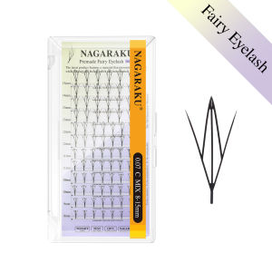 NAGARAKU Premade Spire Eyelash Anime Effect Soft Plume Fluttering Eyelash Extensions Comic