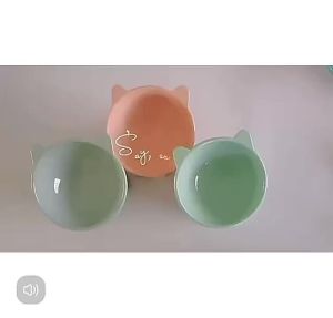 【HAPPY PAWS 】Dog or Cat  Bowl Protects Cervical Vertee High Feeding Bowl