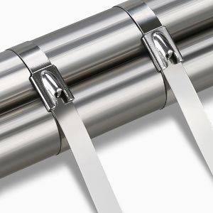 50 ชิ้น/แพ็ค เคเบิ้ลไทร์สแตนเลส 304 แข็งแรง ทนแรงดึงได้สูง สายรัดเคเบิ้ลไทร์ สายรัดสแตนเลส