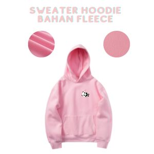 Switer Hody Wanita / Hoodie Wanita Bahan Fleece / Hoodie Korea Style Cowo Dan Cewe / Hudy Motif Panda Sleep / Cod