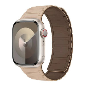 Magnetic Silicone Strap for Apple Watch Ultra 3/Ultra 2/Ultra Bands 49mm 46mm 45mm 44mm 42mm 41mm 40mm 38mm iWatch Series 11 10 9 8 7 6 5 4 3 2 1 Rubber Bracelet Band