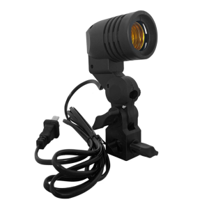 Independent Switching Control Photography Light Mount with E27 Screw Socket and Long Cable for Flexible Studio Lighting