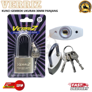GEMBOK PAGAR RUMAH GEMBOK PAGAR NEKEL 30MM LEHER PANJANG VENETIAN PADLOCK HIGH SECURITY PADLOCK TOP