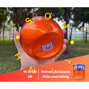 Sơn xe máy HYPER màu cam bóng Honda Airblade 1K (Code: H-104B) (Lót nền bạc) sơn thơm công nghiệp