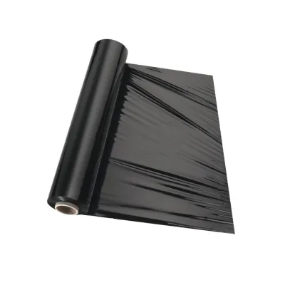 Stretch Film/Cling Wrap Transparent Black Plastic Wrap 160 meters 1.8kg Strong Secure Protective Packaging Material