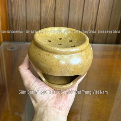 Bếp Nướng Bồ Kết Đèn Xông Bồ Kết Xông Thảo Dược Men Nâu Tiêu Đèn Bí Xanh Lục Bảo Xanh Matcha Gốm Sứ Bát Tràng