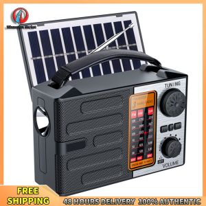 Winnereco Compact Solar Radio with LED Torch and Bluetooth Speaker for Hiking Camping and Emergency Situations