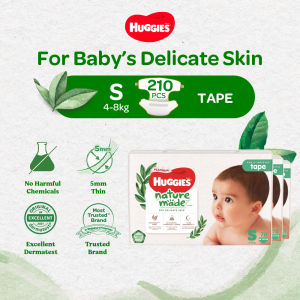 Huggies Platinum Naturemade S 70s Tape Diapers Case