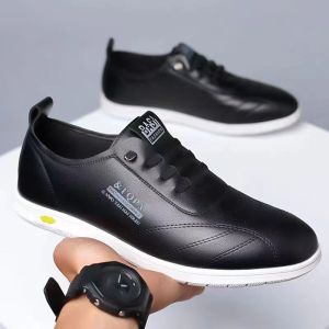 2026 New Mens Loafers Fashion Casual Leather Shoes for Men Comfortable Soft Sole Driving Shoes Classic Versatile Walking Shoes